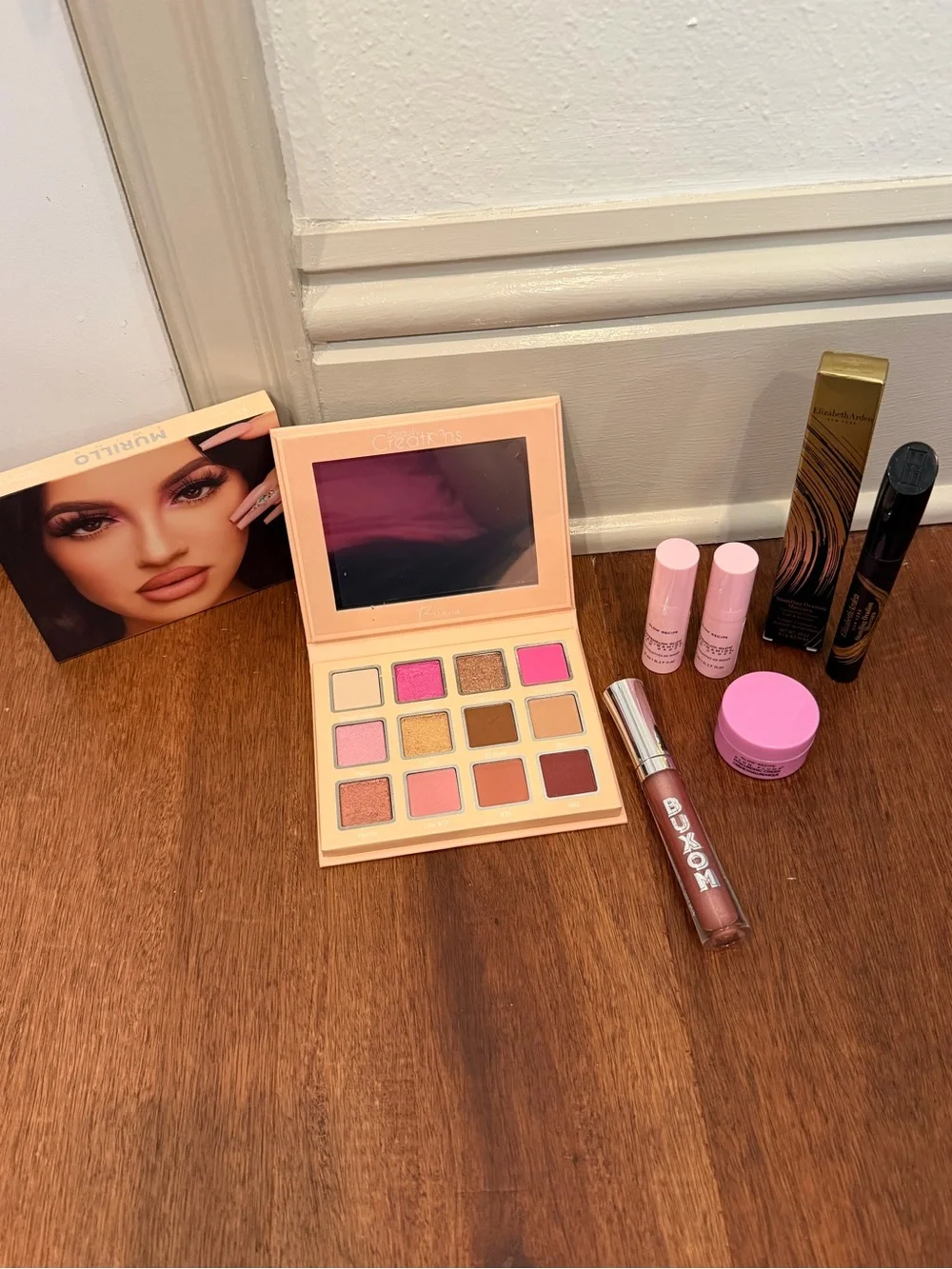 Beauty creations eye palette, buxom, glow watermelon and mascara